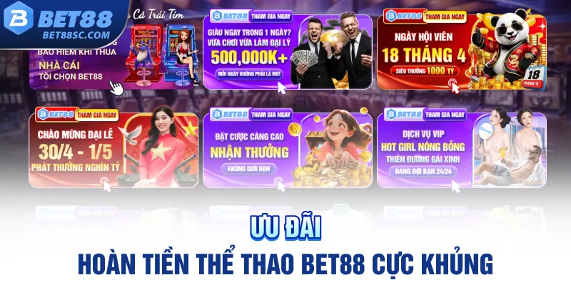 Hoàn tiền thể thao cực khủng